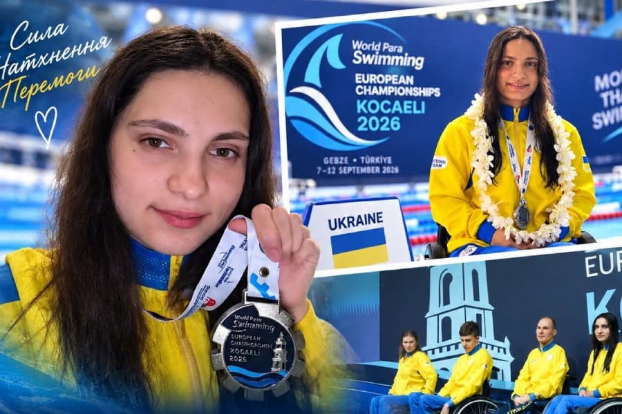 Здобувачка ФОЗіС Ганна Поліщук — срібна призерка чемпіонату Європи з параплавання!