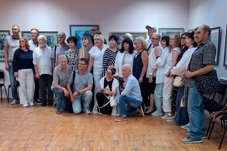 Представники факультету мистецтв ЛНУ відвідали виставку полтавської художниці Марини Рожнятовської