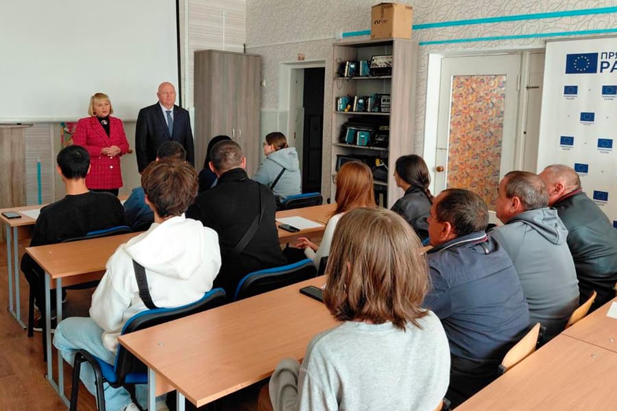 Working Meeting of Our Rector with Students of Rubizhne Professional College in Myrhorod